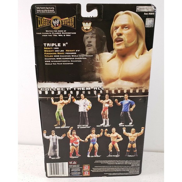 Triple H WWE Jakks Classic Superstars 2008 Collector Series #17 NIP - Picture 4 of 6